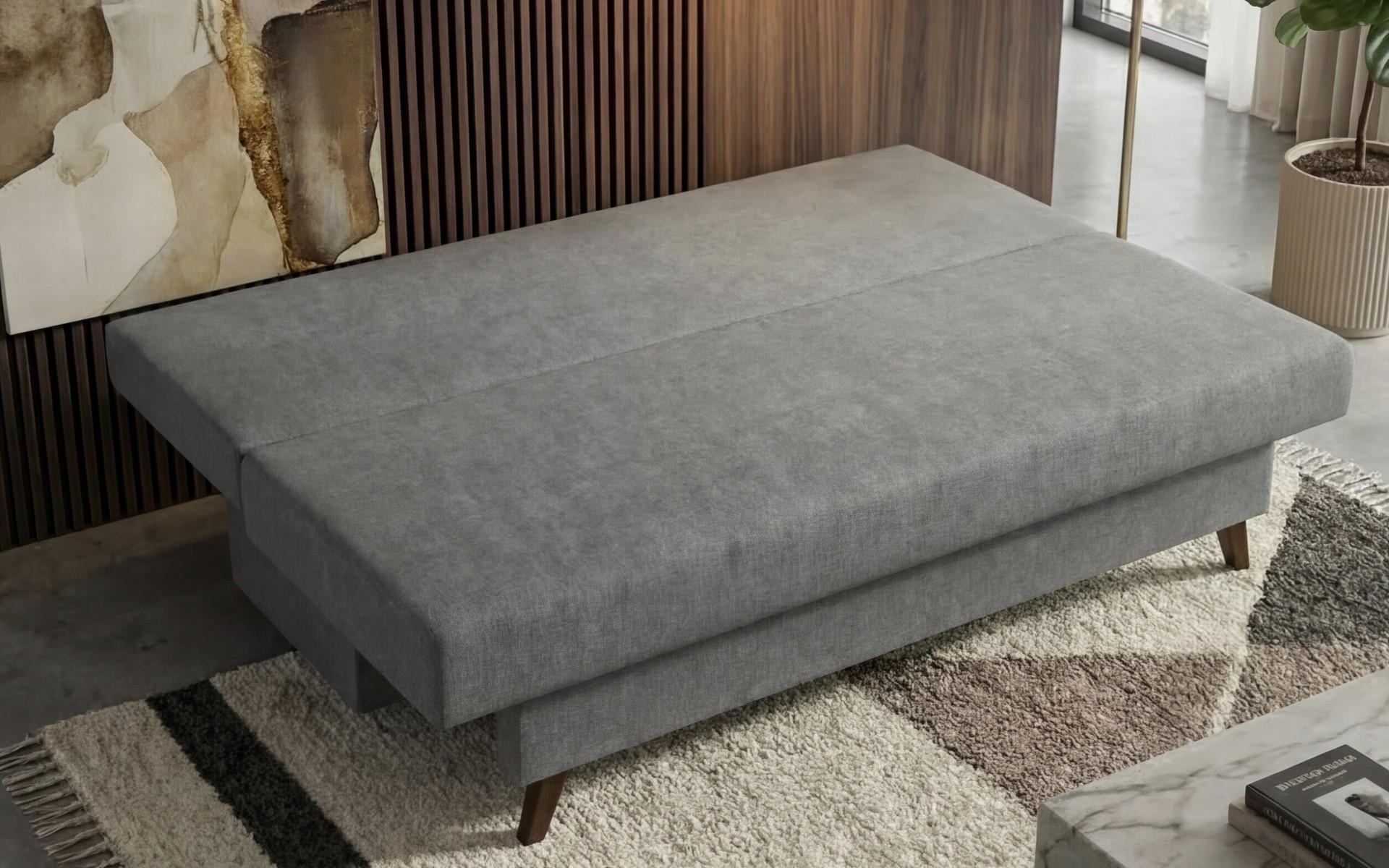 Extendable sofa Marty, dark grey + black  5